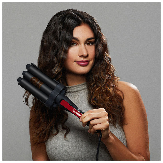 Revlon Wave Master Piastra per Capelli Ondulati Jumbo Nera