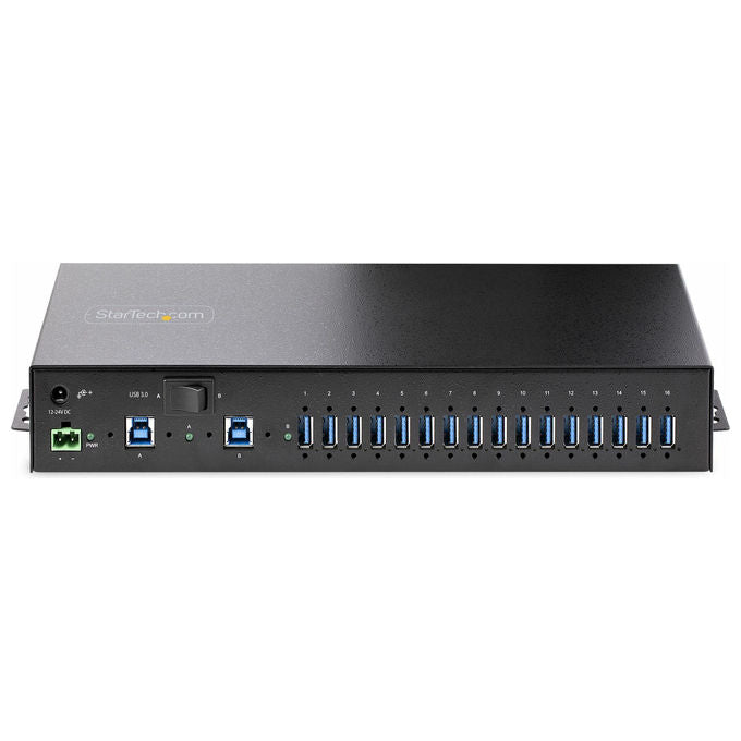 StarTech.com Hub Usb 16 Porte Industriale 5Gbps In Metallo