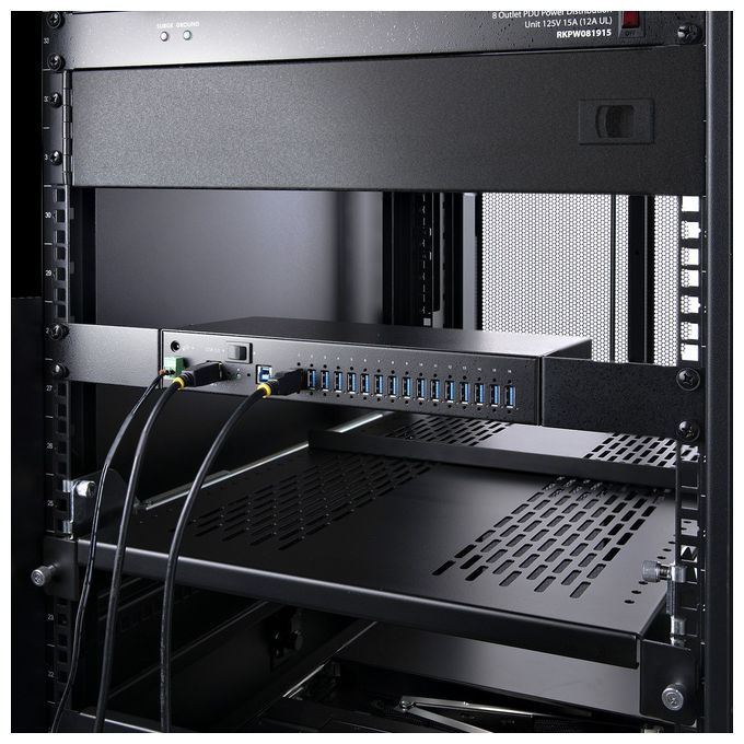 StarTech.com Hub Usb 16 Porte Industriale 5Gbps In Metallo