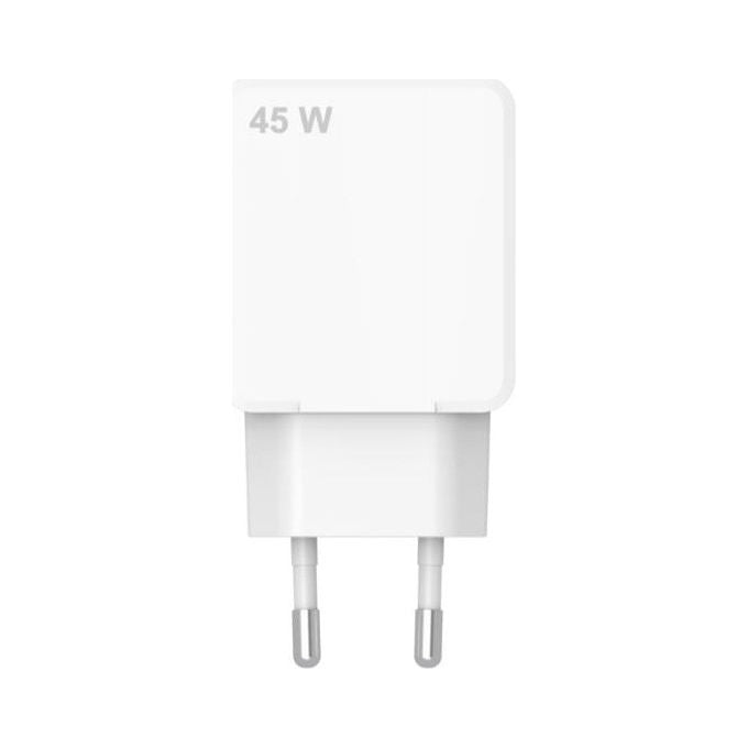 Celly Caricabatterie Slim GaN 45W da Parete per Smartphone Tablet Bianco