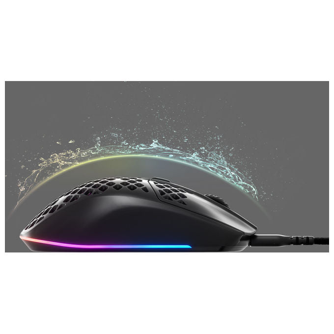 Steelseries Aerox 3 Onyx Mouse PC Gaming Ultraleggero