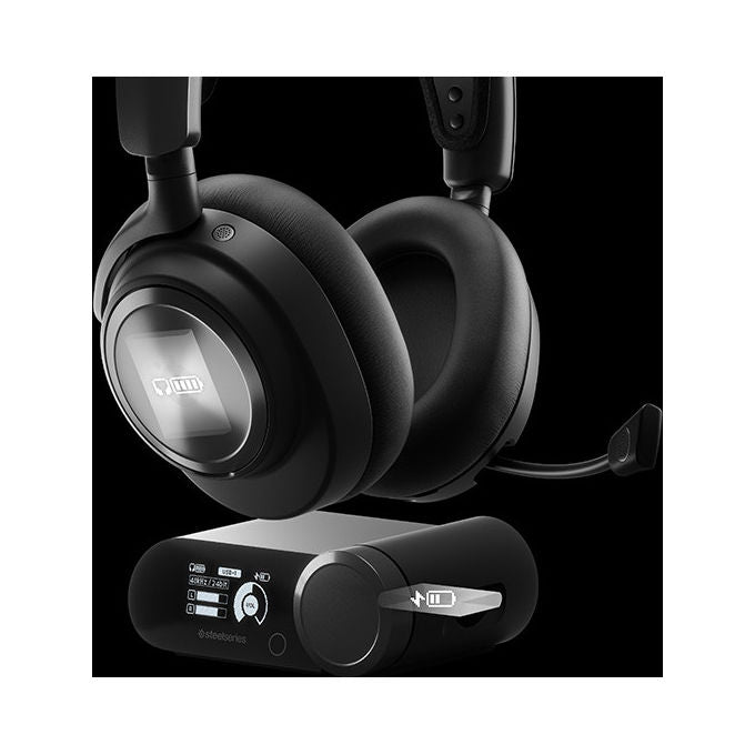 Steelseries Arctis Nova Pro Wireless, cuffie gaming bluetooth nere