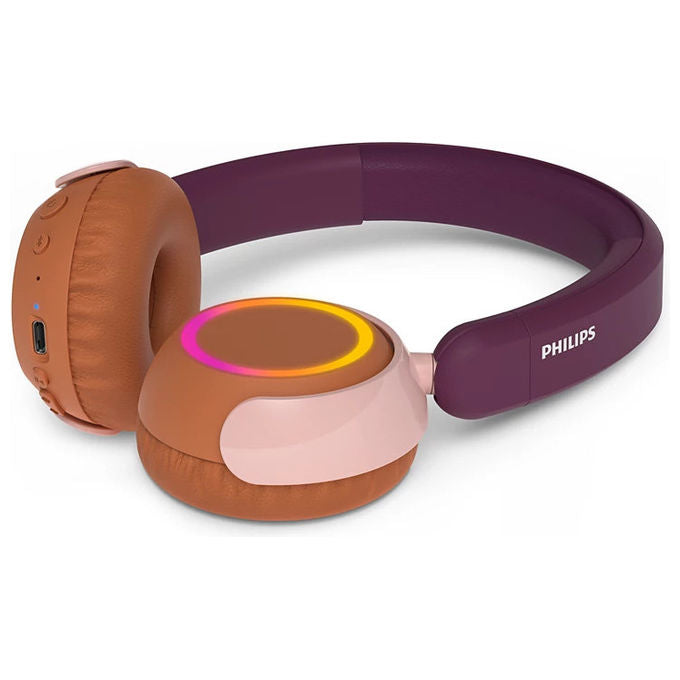 Philips TAK4200MP00 Serie 4200 Cuffie On-Ear Wireless per Bambini Bluetooth 5.4 45h Volume Limitato 85dB colore Viola