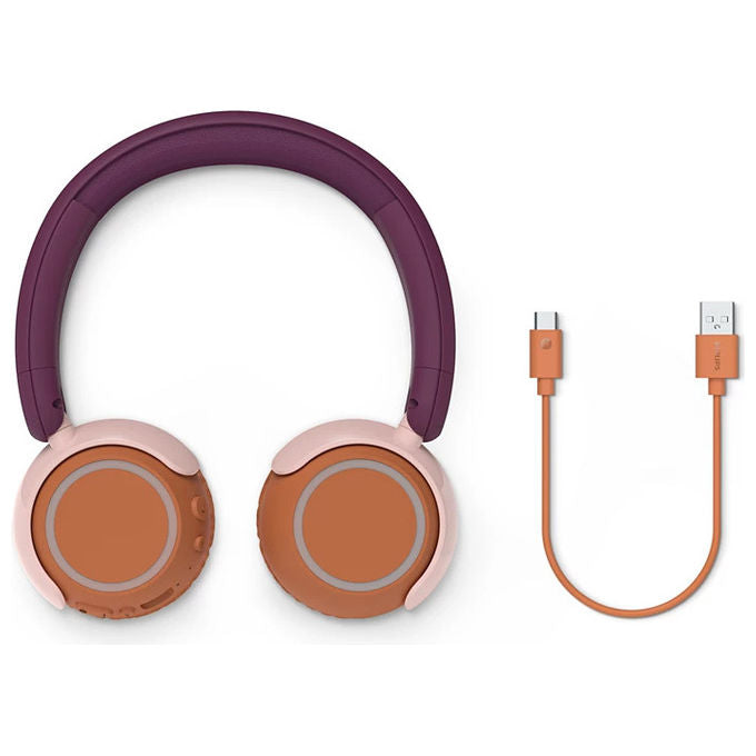 Philips TAK4200MP00 Serie 4200 Cuffie On-Ear Wireless per Bambini Bluetooth 5.4 45h Volume Limitato 85dB colore Viola
