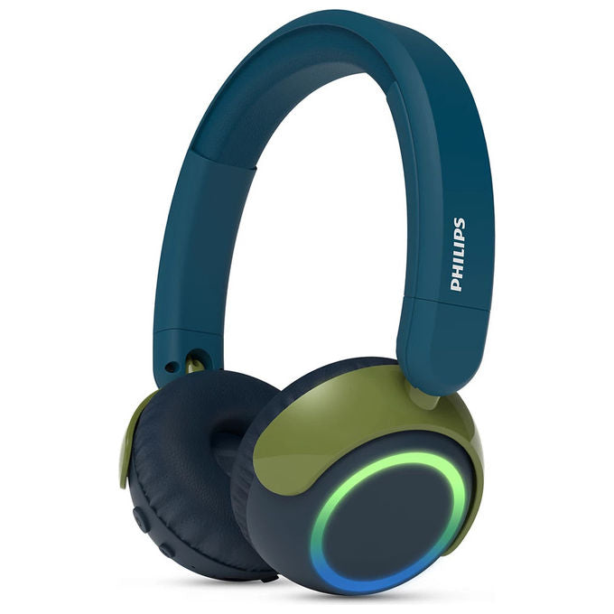 Philips TAK4200CT00 Serie 4000 Cuffie a Padiglione per Bambini Wireless Bluetooth 5.4 45h colore Blu Verde