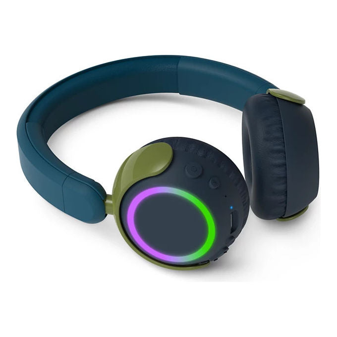 Philips TAK4200CT00 Serie 4000 Cuffie a Padiglione per Bambini Wireless Bluetooth 5.4 45h colore Blu Verde