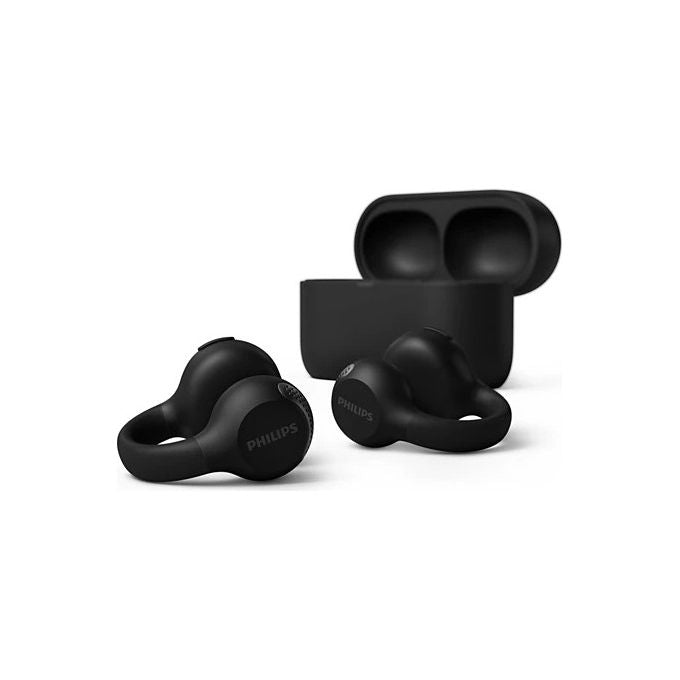 Philips TAQ2000BK00 Auricolari True Wireless Open-Ear Ear-Cuff Bluetooth 5.4 Multipoint 28 ore IPX4 colore Nero