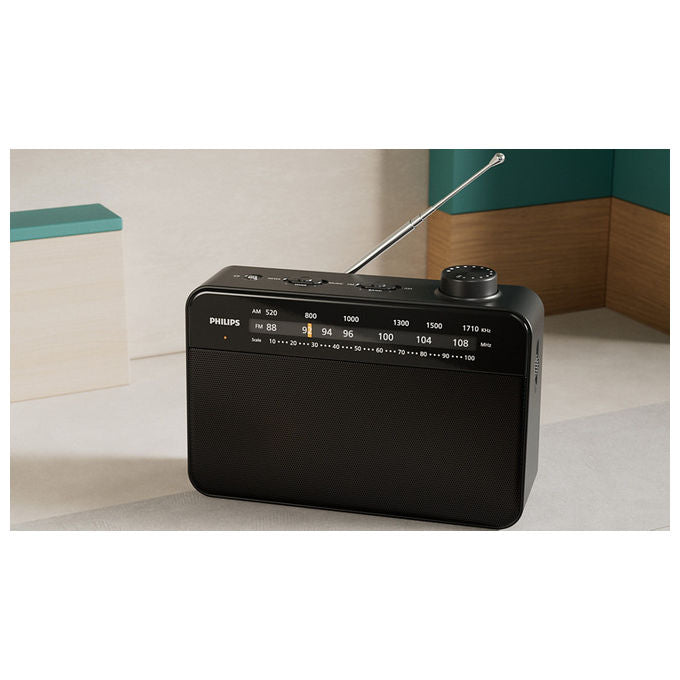 Philips Radio Portatile Analogica AM-FM Nero Modello TAR2509-10
