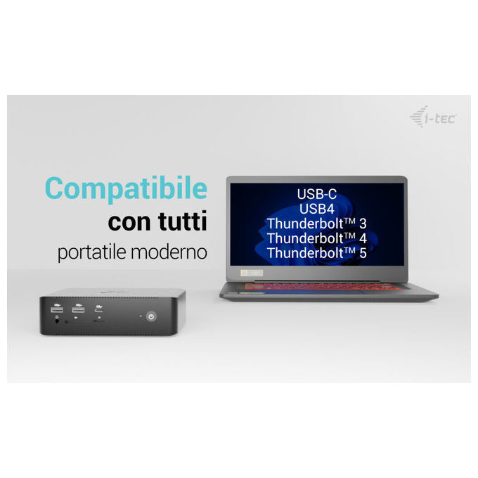I-tec Docking station Thunderbolt 5, 5xUSB, LAN 2.5G, Power Delivery 140W