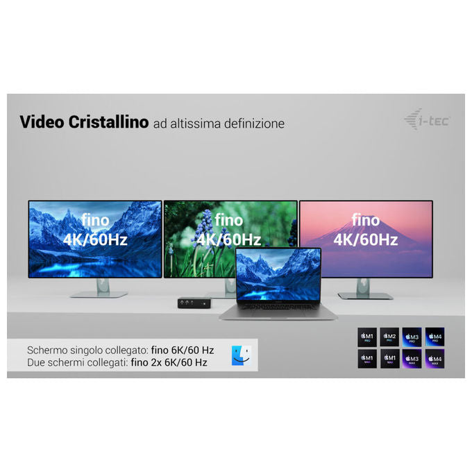 I-tec Docking station Thunderbolt 5, 5xUSB, LAN 2.5G, Power Delivery 140W