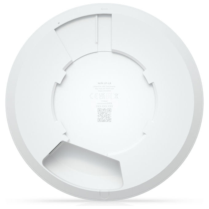 Ubiquiti U7-LR UniFi 7 Long Range Access Point WiFi 7 7300 Mbit-s PoE 2.5 GbE 300 utenti 160 m² colore Bianco
