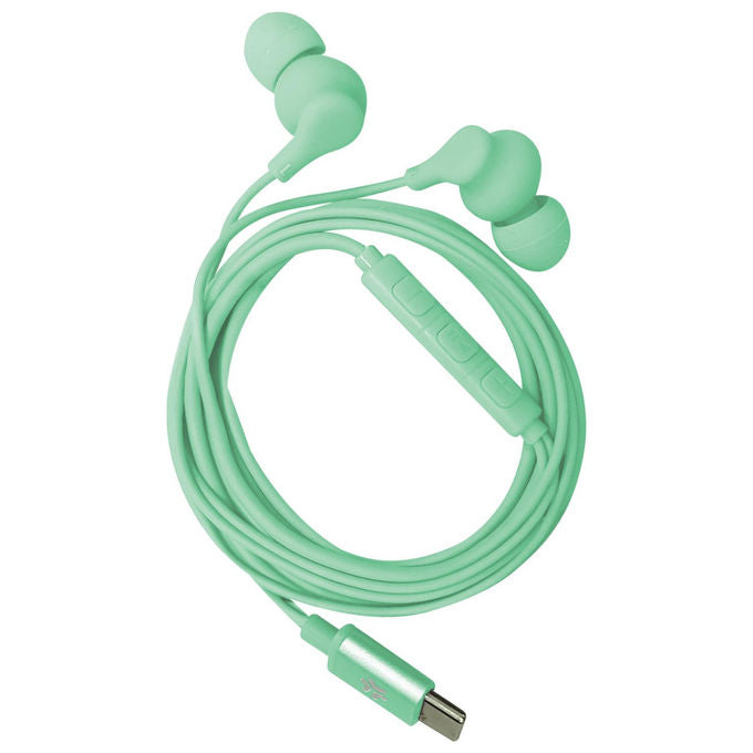 Celly UP1600TYPECGN Auricolari In-ear Cablati USB-C con Microfono Stereo 1,2 m colore Verde