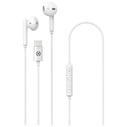 Celly Auricolari Stereo Con Filo USB-C Bianco