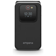 Emporia V228.V3.BK.01 Joy Telefono per Anziani Clamshell 2G Display 2.8'' IP54 Bluetooth USB-C colore Nero