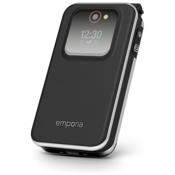 Emporia V228.V3.BK.01 Joy Telefono per Anziani Clamshell 2G Display 2.8'' IP54 Bluetooth USB-C colore Nero