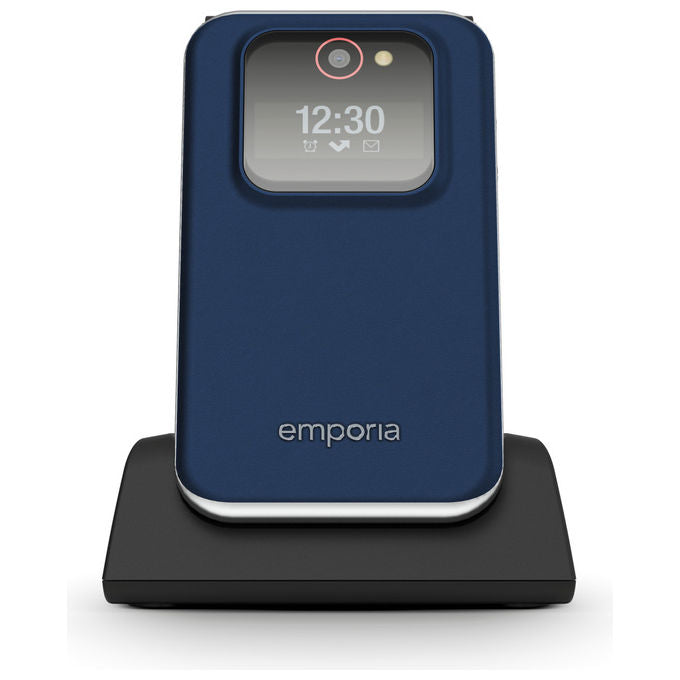 Emporia V228.V3.BB.01 emporiaJOY Telefono per Anziani Clamshell 2.8'' 2 MP Bluetooth Radio FM IP54 1300 mAh colore Blu