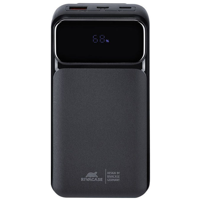 Rivacase VA2221 Powerbank 20000 mAh 22,5 W Power Delivery 3.0 Quick Charge 3.0 3 Porte Display cavi integrati colore Nero