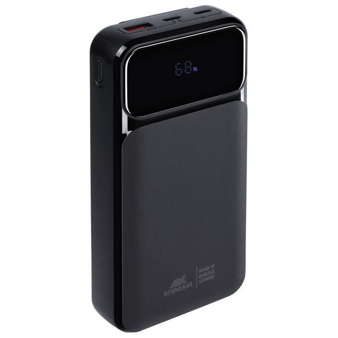 Rivacase VA2221 Powerbank 20000 mAh 22,5 W Power Delivery 3.0 Quick Charge 3.0 3 Porte Display cavi integrati colore Nero