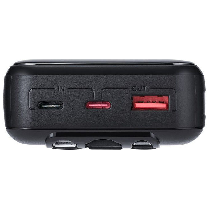 Rivacase VA2221 Powerbank 20000 mAh 22,5 W Power Delivery 3.0 Quick Charge 3.0 3 Porte Display cavi integrati colore Nero