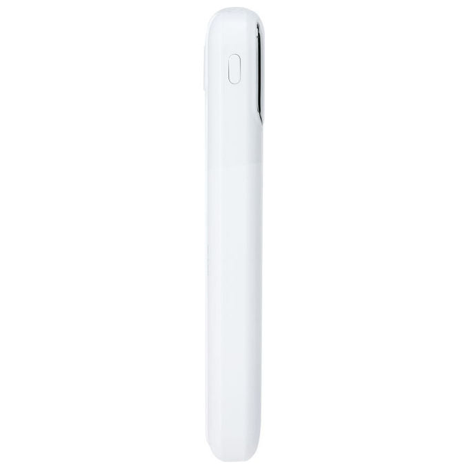 RivaCase VA2211 Power Bank 10000 mAh QC PD 3.0 22.5 W 3 cavi integrati USB-C Lightning display colore Bianco
