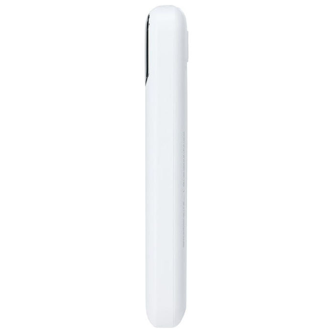RivaCase VA2211 Power Bank 10000 mAh QC PD 3.0 22.5 W 3 cavi integrati USB-C Lightning display colore Bianco