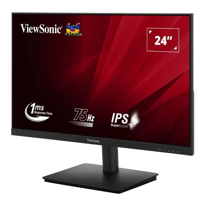 Viewsonic VA240-H-2 Monitor PC 23.8'' Full HD IPS LED 1920x1080 75Hz 1ms HDMI VGA VESA colore Nero