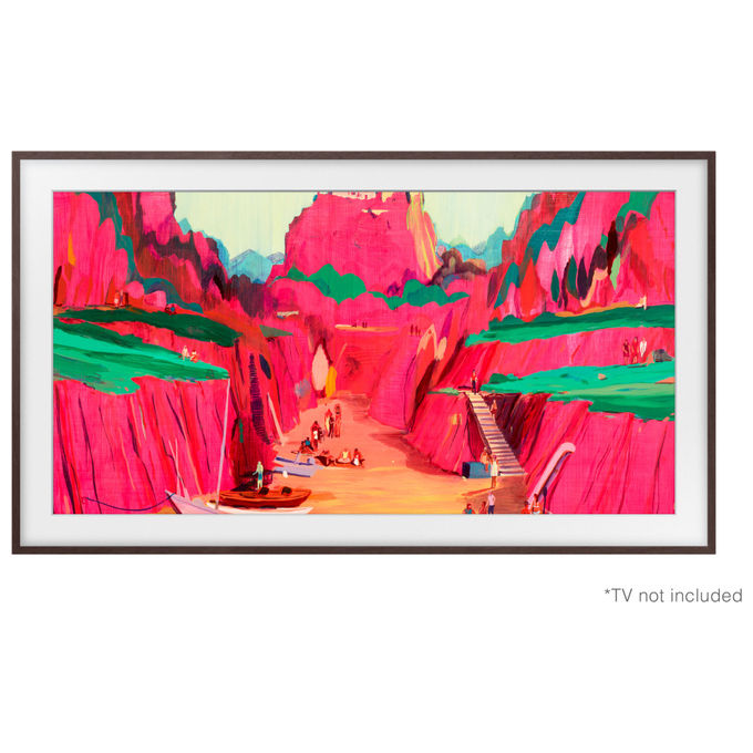 Samsung VG-SCFF85BWBXC The Frame Cornice Decorativa Magnetica 85'' Compatibile 2021-2025 colore Marrone