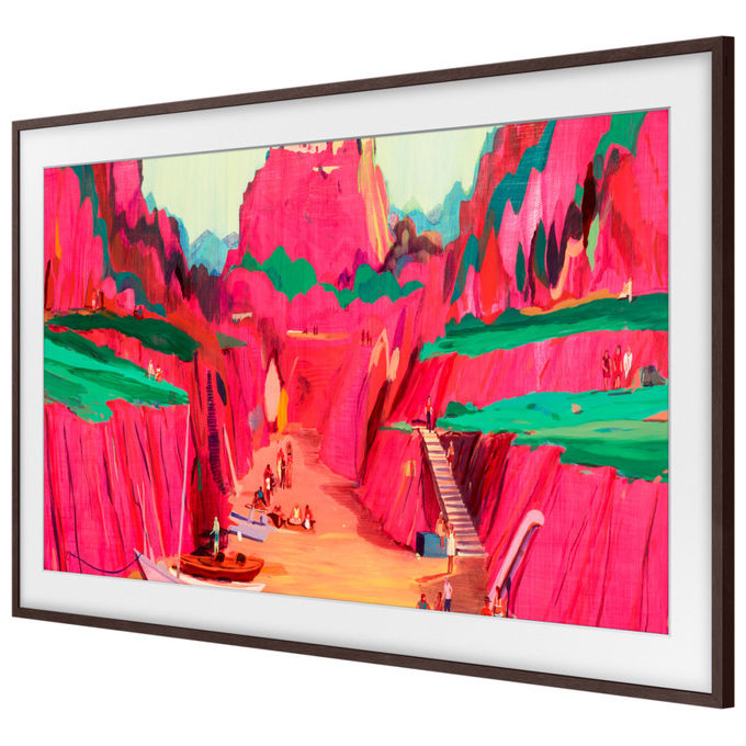 Samsung VG-SCFF85BWBXC The Frame Cornice Decorativa Magnetica 85'' Compatibile 2021-2025 colore Marrone