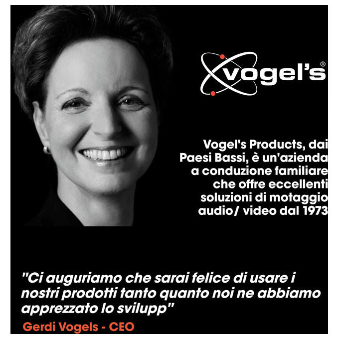 Vogel's TVM5445 Elite Staffa TV Full Motion 32'' 65'' VESA 400x400 35 Kg rotazione 180° colore Nero