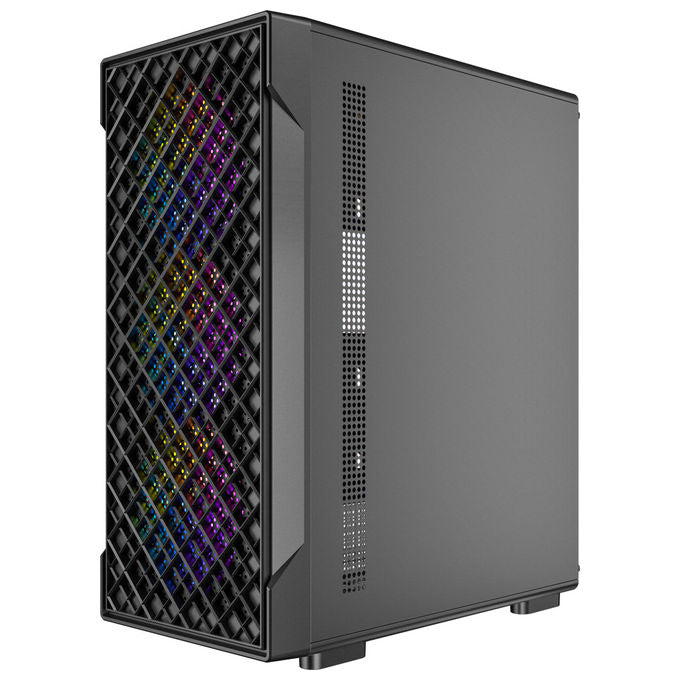 Antec VX-310 ARGB Case PC Mid Tower ATX Vetro Temperato Mesh 4 Ventole ARGB USB 3.0 colore Nero