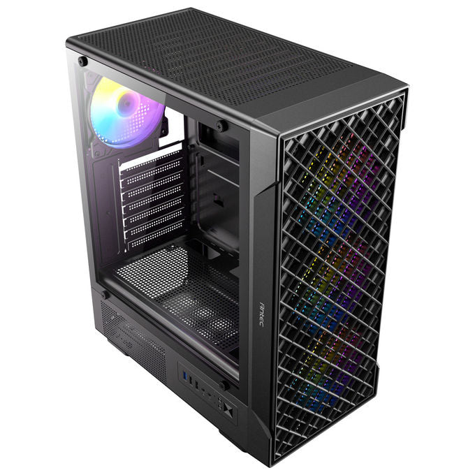 Antec VX-310 ARGB Case PC Mid Tower ATX Vetro Temperato Mesh 4 Ventole ARGB USB 3.0 colore Nero