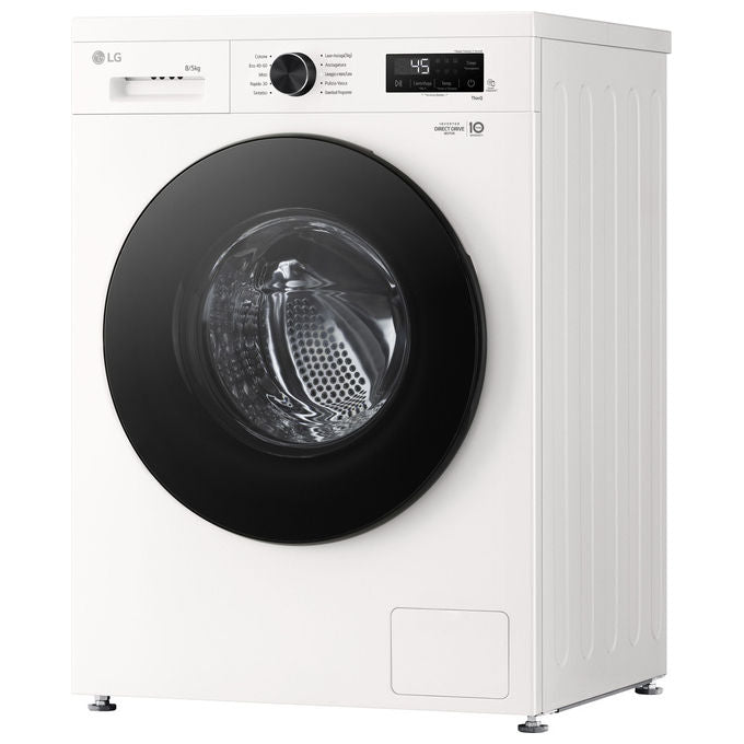 LG W4NX1085NWB Serie X1 Lavasciuga Frontale 8-5 Kg 1400 rpm Classe A-E Wi-Fi Allergy Care (85x60x55 cm) colore Bianco