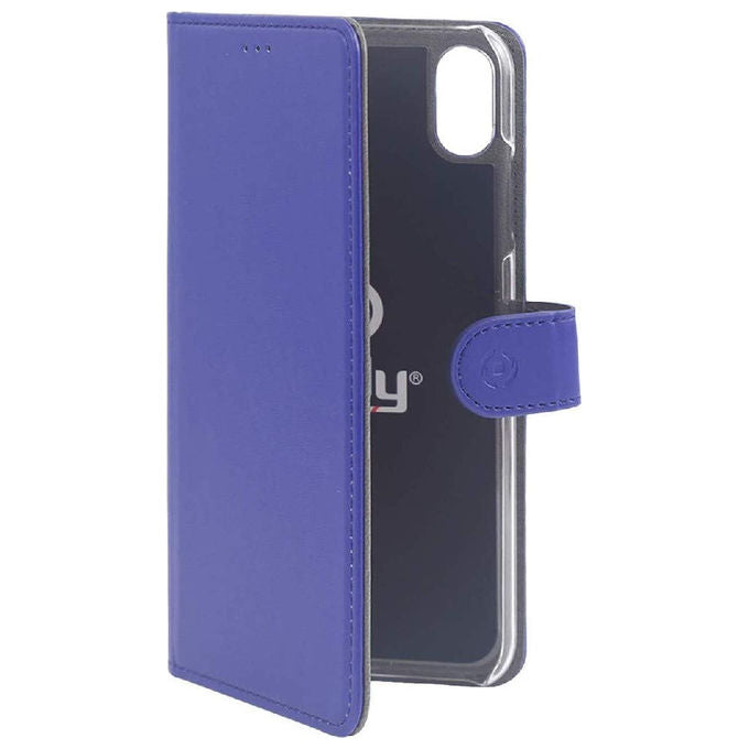 Celly Wally custodia a portafoglio blu per iPhone 16