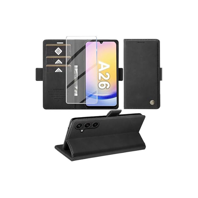 Celly Wally Custodia Portafoglio Nera per Samsung Galaxy A26 5G