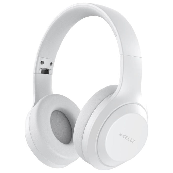 Celly Wavebeatwh Cuffie Wireless a Padiglione Bianche