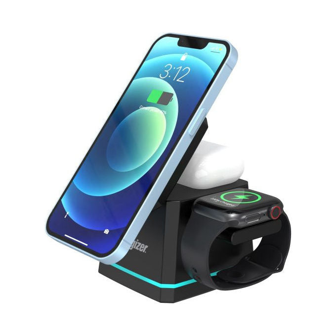 Energizer Caricabatterie Wireless 3 in 1 WCP307 Nero