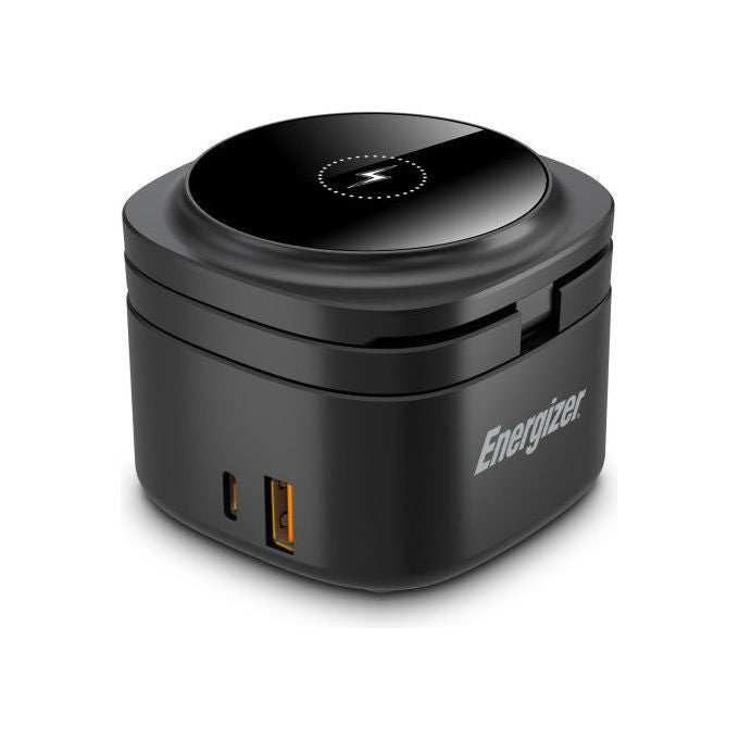 Energizer WCP311 Caricabatterie Wireless 4 in 1 MagSafe Ricarica Rapida 65W USB-C 15W Wireless colore Nero