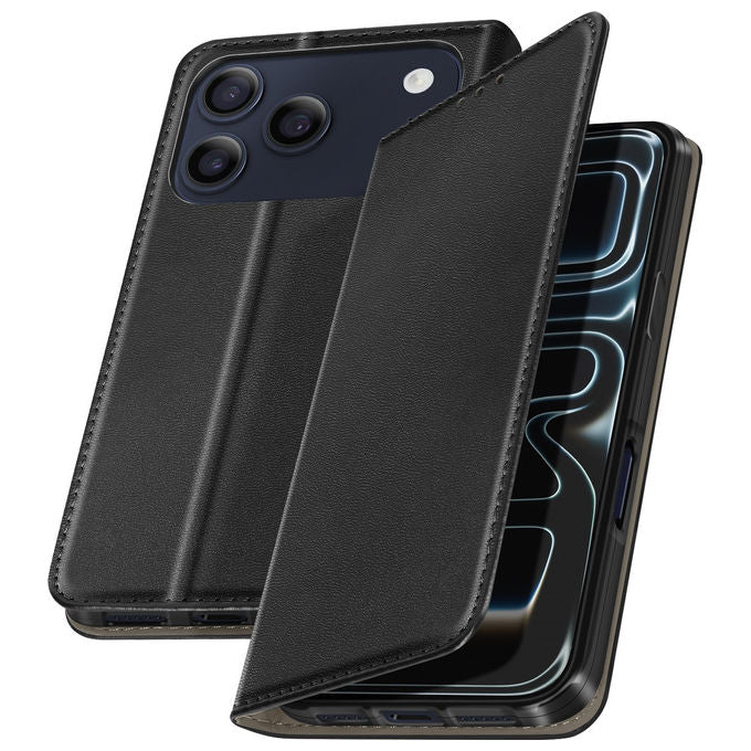 Celly Wally custodia a libro nera per Apple iPhone 17 Pro Max