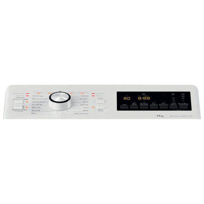 Hotpoint WMTG725BIT Lavatrice Carica dall'Alto 7 Kg 1200 rpm Classe B Inverter 14 Programmi (90x40x60 cm) colore Bianco
