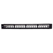 Wp Pannello Patch Modulare 1U Vuoto 24 Rj45 Keystone Nero