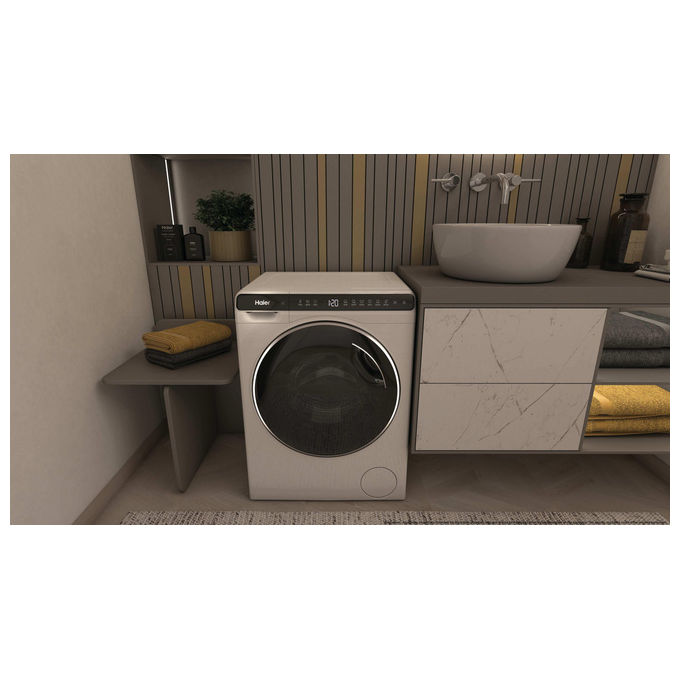 Haier HW50-BP12307U1-S MiniDrum Lavatrice Frontale 5 Kg 1200 rpm Classe A Wi-Fi Inverter (70x51x49 cm) colore Bianco