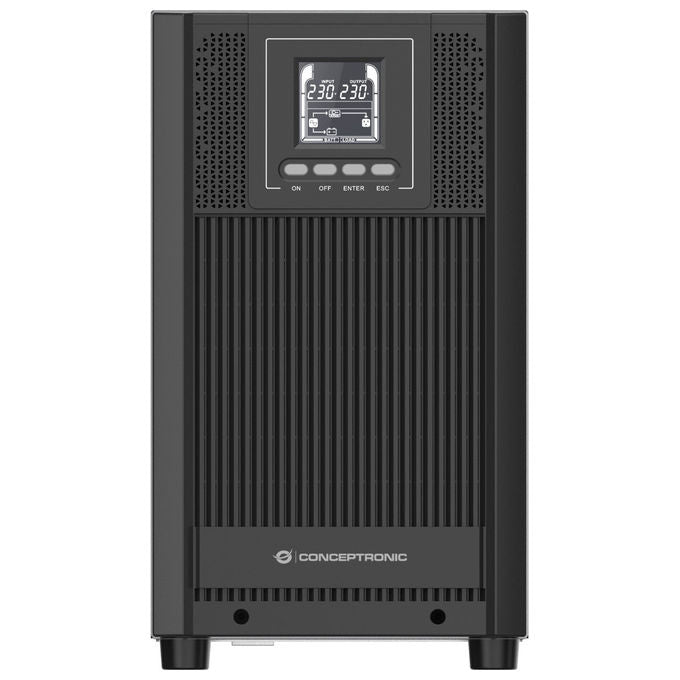 Conceptronic, Gruppo di Continuita' UPS, Doppia Conversione Online, 3 kVA, 2700 W, Tower