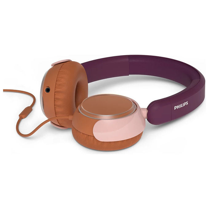 Philips TAK2000MP-00 Cuffie On-Ear Cablate per Bambini Viola-Magenta