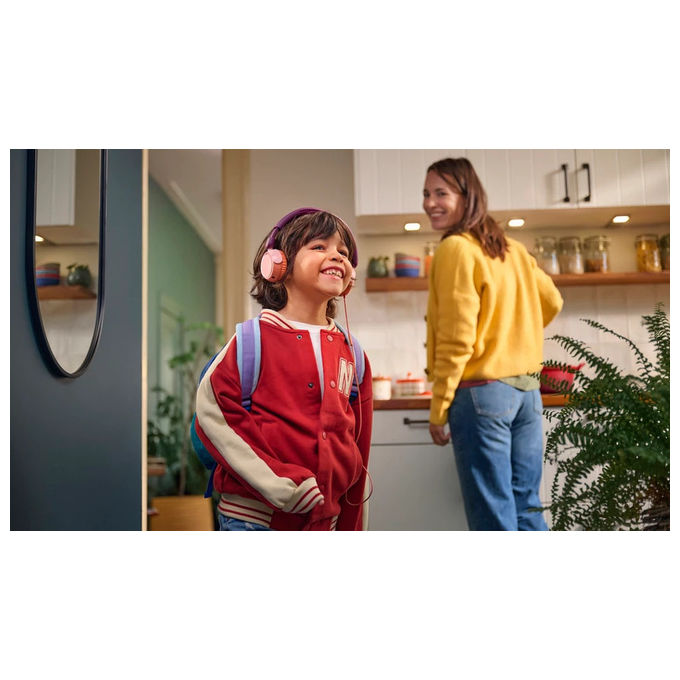 Philips TAK2000MP-00 Cuffie On-Ear Cablate per Bambini Viola-Magenta