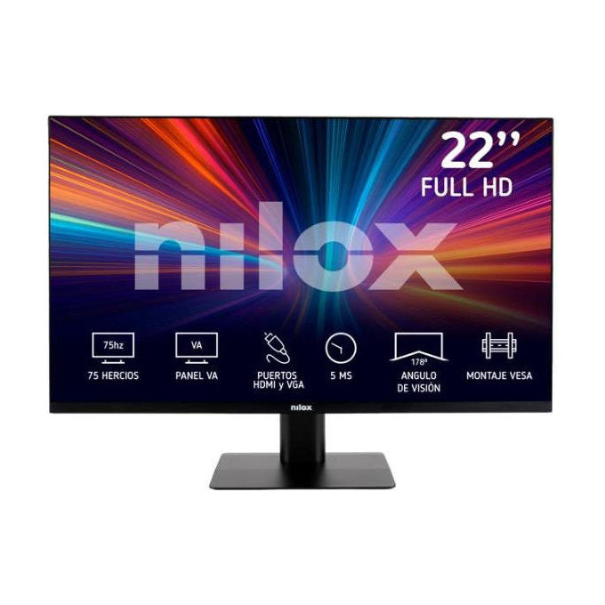 Nilox NXM22FHD1202 Monitor PC 21.5'' IPS Full HD 1920x1080 120 Hz 4 ms VGA HDMI VESA colore Nero