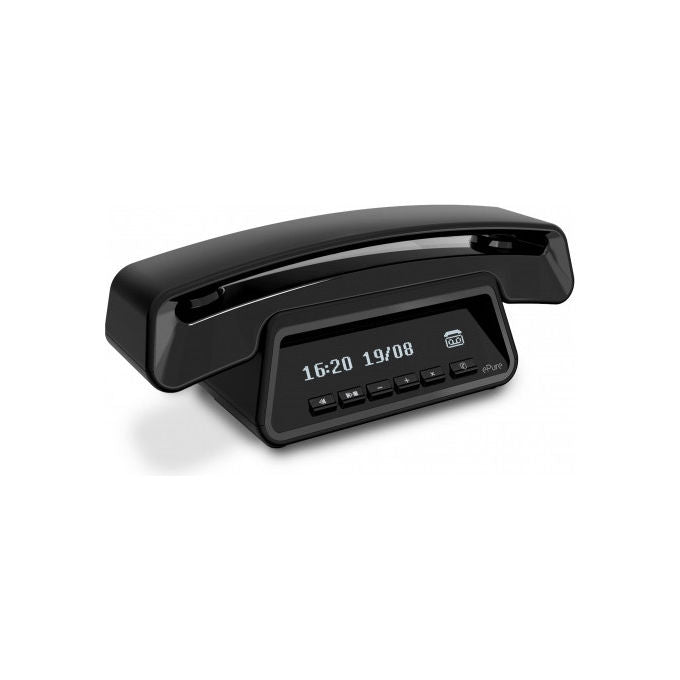 Alcatel ATL1428117 ePure 3 Premium Telefono Cordless DECT Segreteria Telefonica Vivavoce Rubrica 100 contatti colore Nero