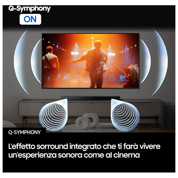 Samsung HW-B450F-ZF B-Series Soundbar 2.1 Canali Subwoofer Wireless Dolby Audio DTS Virtual:X 220 W colore Nero