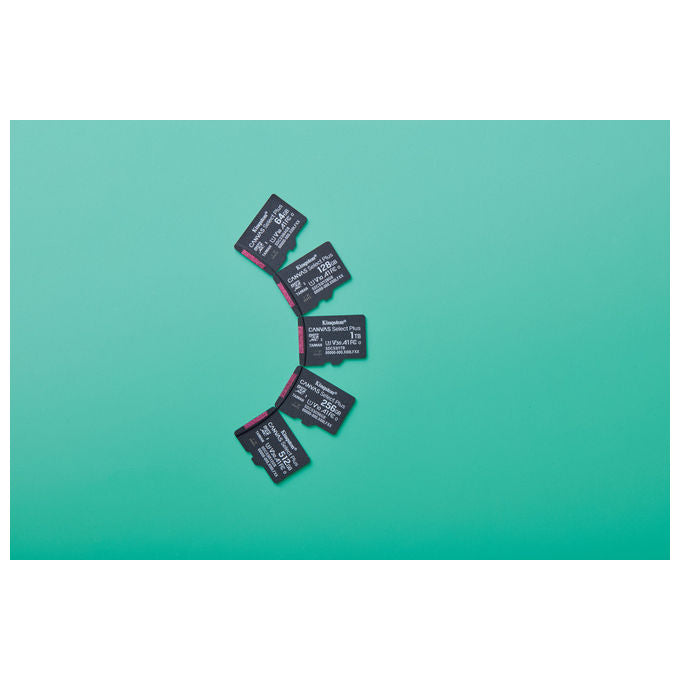 Kingston Technology MicroSDXC 64GB Canvas Select Plus con adattatore SD