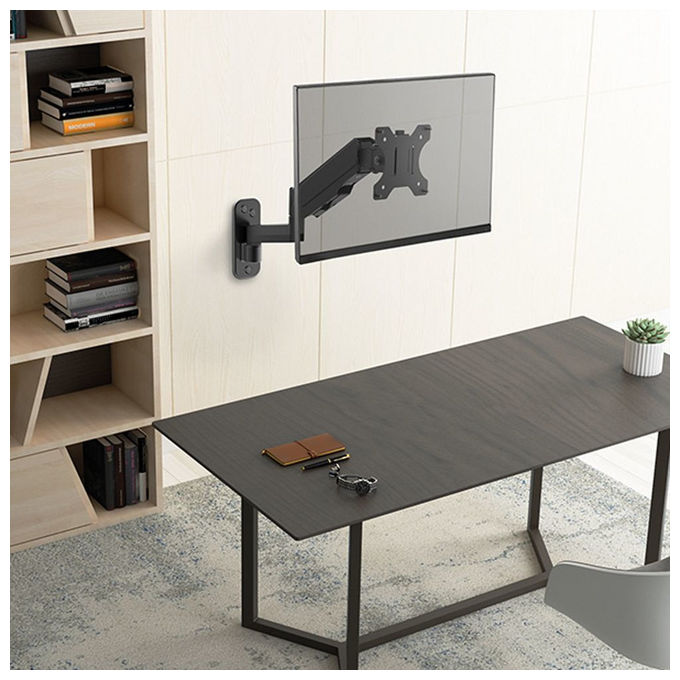 Value Supporto Tv a Parete Nero, Staffa con 3 Snodi
