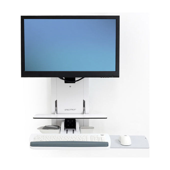 Ergotron Supporto a Parete per TV 61 cm Bianco